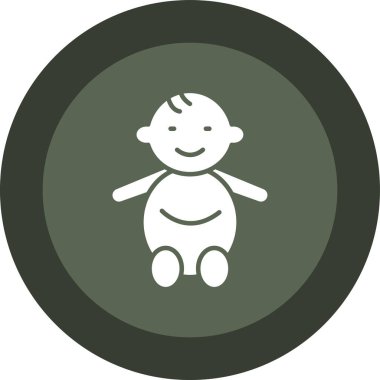 Bebek simgesi, vektör illüstrasyonu