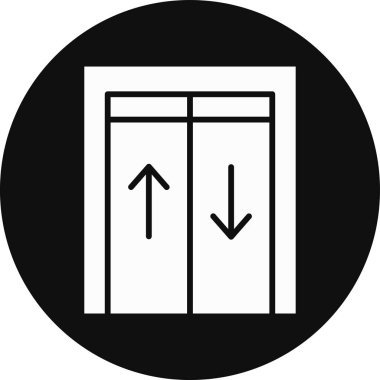 kapı simgesi vektör illüstrasyonu