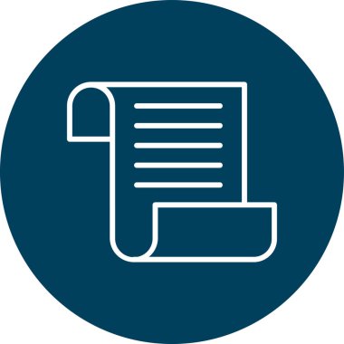 kağıt simgesi vektör illüstrasyonu