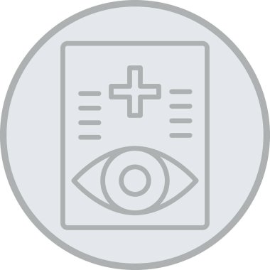 Göz simgesinin vektör illüstrasyonu