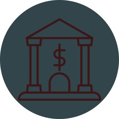 Vektör Bankası Simgesi illüstrasyonu