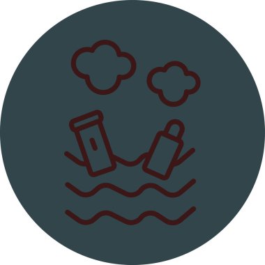 Su simgesinin vektör illüstrasyonu