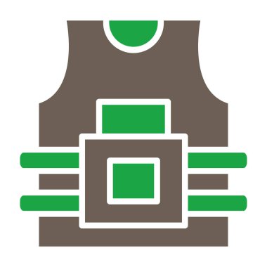 Basketbol sahası ikon vektör illüstrasyonu