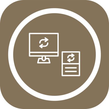 Seo simgesinin vektör çizimi modern