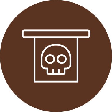 vektör kafatası çizimi