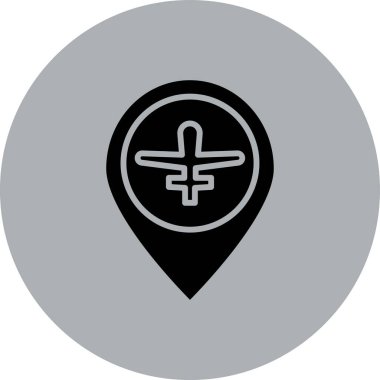 Vektör konumu simge illüstrasyonu