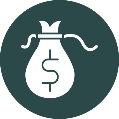 para çantası ikon vektör illüstrasyonu