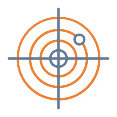 hedef simge, vektör illüstrasyonu