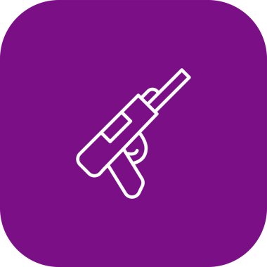 Benzersiz sprey silah çizgisi vektör simgesi