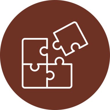 yapboz parçası vektör çizimi