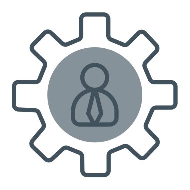 Vites vektör simgesi. Bu yuvarlak düz sembol beyaz arkaplanda yumuşak mavi renklerle çizilir