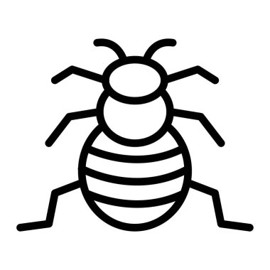 arı vektörü ince çizgi simgesi