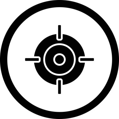 Hedef simgenin vektör illüstrasyonu