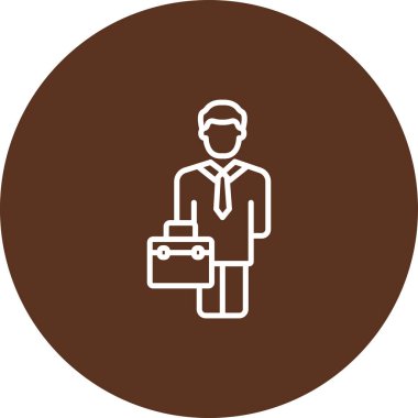 İş adamlarında iş ve finans ikonunun vektör illüstrasyonu