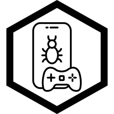 oyun simgesi vektör çizimi