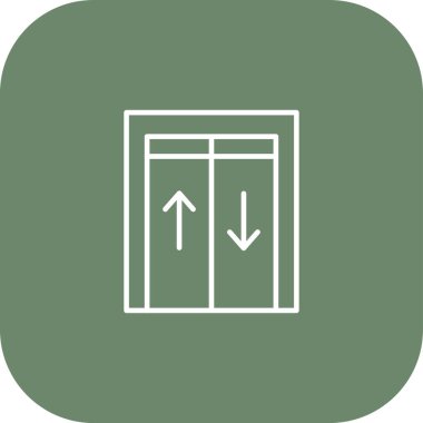 kapı simgesi vektör illüstrasyonu