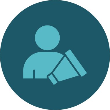 Dizüstü bilgisayarı ve sırt çantası olan bir adamın vektör çizimi