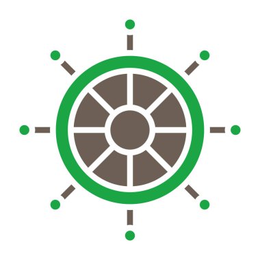 Bir fan simgesinin vektör illüstrasyonu