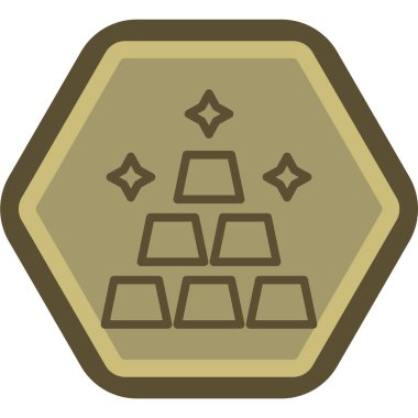 Bir yıldız simgesinin vektör illüstrasyonu