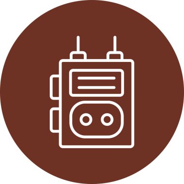 Modern bir simgenin vektör illüstrasyonu