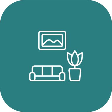 Modern oturma odası tasarımı.