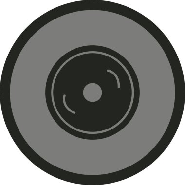 Bir vinil diskin vektör illüstrasyonu