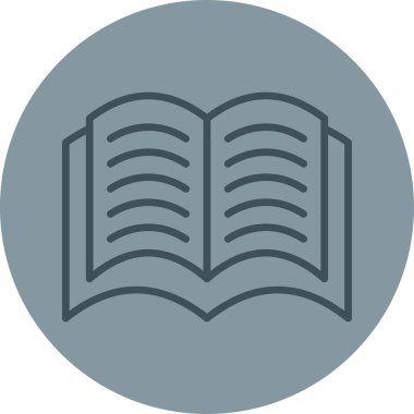 kitap simgesi, vektör illüstrasyonu