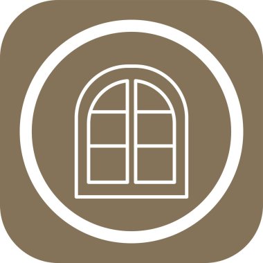 Modern yapı simgesinin vektör illüstrasyonu