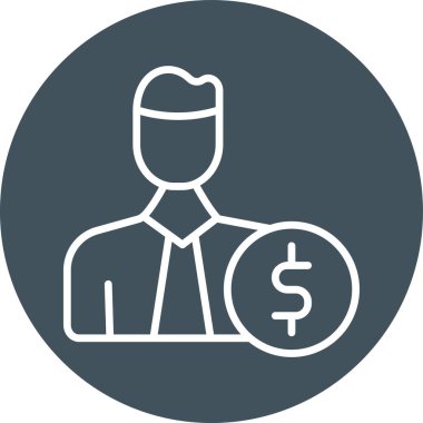 Dolar simgesi vektör illüstrasyonu