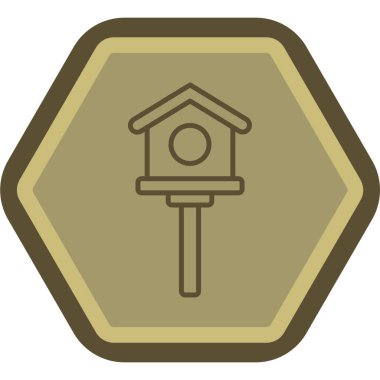 Ev simgesinin vektör illüstrasyonu