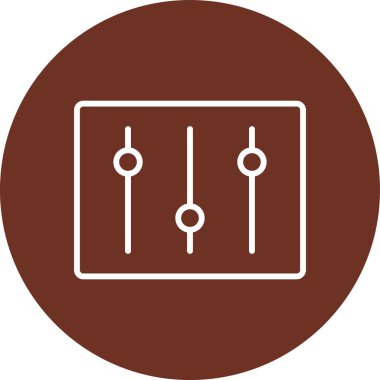 Futbol simgesinin vektör illüstrasyonu