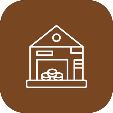 ticari proje için ev vektörü simgesi modern basit vektör çizimi