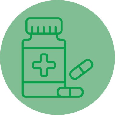 Modern b 'nin vektör illüstrasyonu hapların ikonundan yoksun