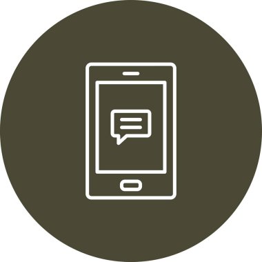 Modern akıllı telefon simgesinin vektör çizimi