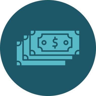 Dolar simgesi vektör illüstrasyonu