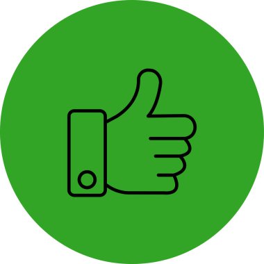 Simge vektör illüstrasyonunu parmakla