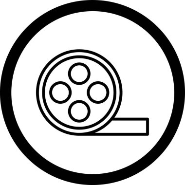 Makara makarası ikon vektör illüstrasyonu