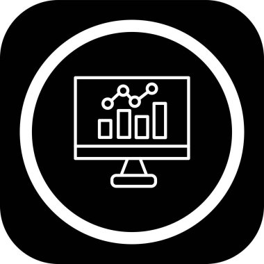 Kişisel analiz simgesinin illüstrasyon vektör simgesi