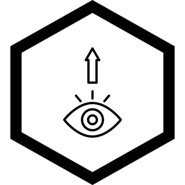 Göz simgesi vektör illüstrasyonu