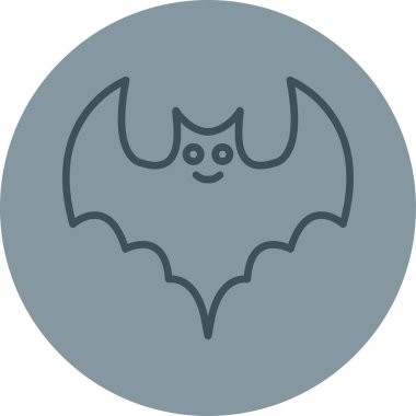 yarasa simgesi vektör illüstrasyonu