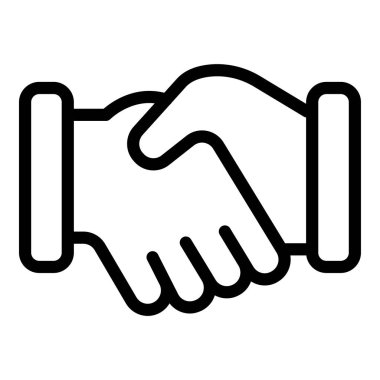 iş anlaşması vektör simgesi