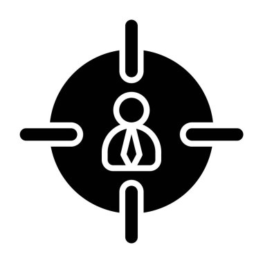 İnsan kaynakları kabartma vektör simgesi kolayca değiştirilebilir ya da düzenlenebilir