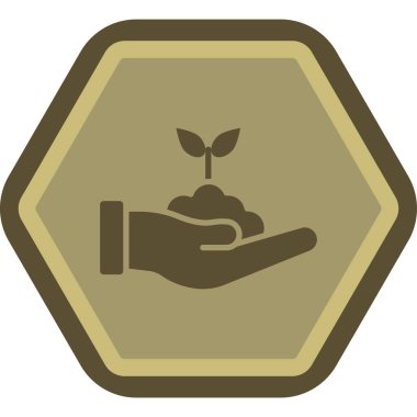 Bitki modern simgesinin vektör illüstrasyonu