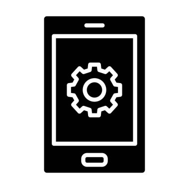 Smartphone Simgesi, vektör illüstrasyonu