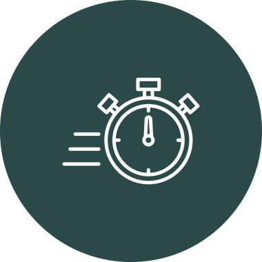 zaman simgesi, vektör illüstrasyonu