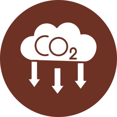 Beyaz arkaplanda ikinci simge düz stil izole edildi. co - sembol