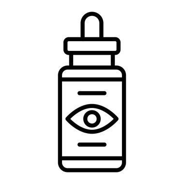 Göz damlası ikonu. beyaz arkaplanda saydam izole edilmiş göz damlası vektör simgesi