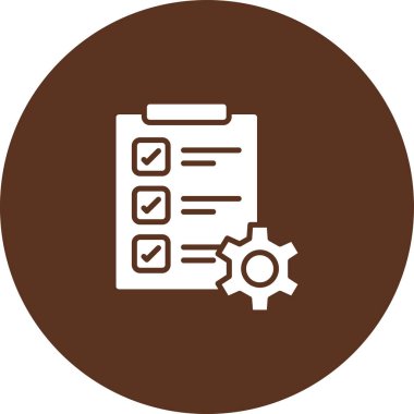 Kontrol listesi. Web simgesi basit illüstrasyon