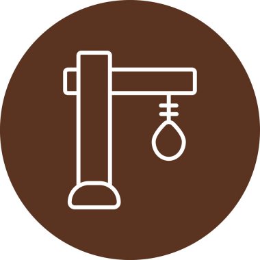 Bir ağacın vektör simgesi, bir haç ile ağaç