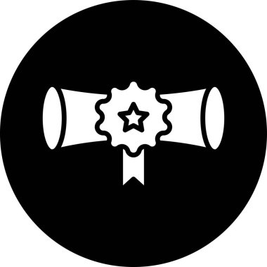 Bir yıldız simgesinin vektör illüstrasyonu